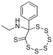 8-Ethylamino-8-phenyl-1,2,3,4,5,6-hexathiocane-7-thione CAS#: 1146-07-2