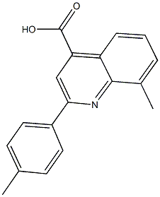 8-METHYL-2-(4-METHYLPHENYL)QUINOLINE-4-CARBOXYLICACID CAS#: 18060-44-1