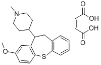 8-Methoxy-10-(1-methyl-4-piperidyl)-10,11-dihydrodibenzo(b,f)thiepin h ydrogen maleate CAS#: 19545-13-2