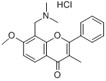 8-[(dimethylamino)methyl]-7-methoxy-3-methyl-2-phenyl-4-benzopyrone hydrochloride CAS#: 2740-04-7