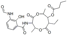 8-ethyl-3-[[3-(formylamino)salicyloyl]amino]-2,6-dimethyl-4,9-dioxo-1,5-dioxonan-7-yl butyrate CAS#: 27220-61-7
