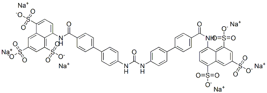 8,8'-(Carbonylbis(imino(1,1'-biphenyl)-4',4-diylcarbonylimino))bis-1,3,5-naphthalenetrisulfonic acid, hexasodium salt CAS#: 111129-59-0