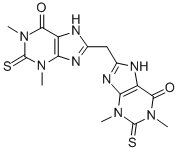8,8'-Methylenebis[2,7-dihydro-1,3-dimethyl-2-thioxo-1H-purin-6(3H)-one] CAS#: 1915-58-8