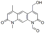 8,9-Dihydro-4-(hydroxymethyl)-6,9-dimethyl-2,8-dioxopyrido[3,2-g]quinoline-1(2H)-carbaldehyde CAS#: 1872-37-3