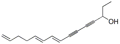 (8E,10E)-8,10,14-Pentadecatriene-4,6-diyn-3-ol CAS#: 13028-53-0