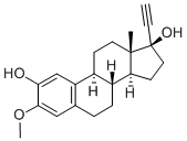 (8S,9S,13S,14S)-17-ethynyl-3-methoxy-13-methyl-7,8,9,11,12,14,15,16-octahydro-6H-cyclopenta[a]phenanthrene-2,17-diol CAS#: 26011-40-5