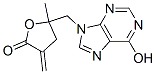 9-((2-methyl-4-methylene-5-oxotetrahydrofuran-2-yl)methyl)hypoxanthine CAS#: 100682-44-8