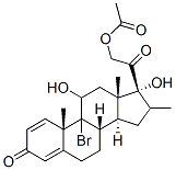 9-Bromo-11,17,21-trihydroxy-16-methylpregna-1,4-diene-3,20-dione 21-acetate CAS#: 13796-49-1