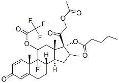 9-Fluoro-11,17,21-trihydroxy-16-methylpregna-1,4-diene-3,20-dione 21-acetate 11-trifluoroacetate 17-valerate CAS#: 16319-52-1