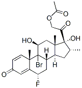 9-bromo-6alpha-fluoro-11beta,17,21-trihydroxy-16alpha-methylpregna-1,4-diene-3,20-dione 21-acetate CAS#: 1997-73-5