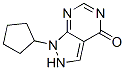 9-cyclopentyl-2,4,8,9-tetrazabicyclo[4.3.0]nona-1,3,6-trien-5-one CAS#: 21253-98-5