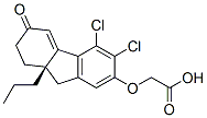 [[(9aS)-5,6-Dichloro-2,3,9,9a-tetrahydro-3-oxo-9a-propyl-1H-fluoren-7-yl]oxy]acetic acid CAS#: 101469-39-0