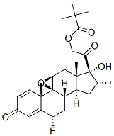 9beta,11beta-epoxy-6alpha-fluoro-17,21-dihydroxy-16alpha-methylpregna-1,4-diene-3,20-dione 21-pivalate CAS#: 2135-16-2