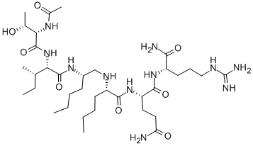 AC-THR-ILE-NLE-((R))-NLE-GLN-ARG-NH2 CAS#: 128657-47-6