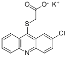 ACETIC ACID, ((2-CHLORO-9-ACRIDINYL)THIO)-, POTASSIUM SALT CAS#: 106636-57-1