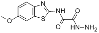 ACETIC ACID, ((6-METHOXY-2-BENZOTHIAZOLYL)AMINO)OXO-, HYDRAZIDE CAS#: 108679-67-0