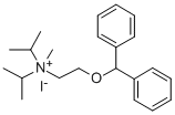 AMMONIUM, DIISOPROPYL(2-DIPHENYLMETHOXYETHYL)METHYL-, IODIDE CAS#: 102571-23-3