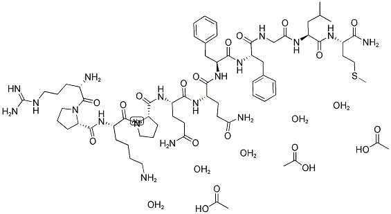 ARG-PRO-LYS-PRO-GLN-GLN-PHE-PHE-GLY-LEU-MET-NH2 3ACOH 5H2O CAS#: 11035-08-8