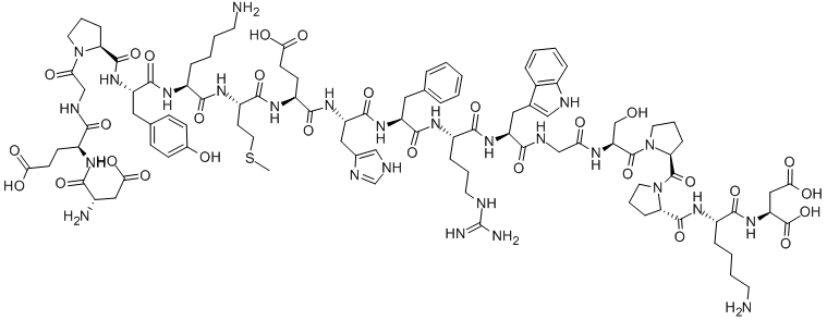 ASP-GLU-GLY-PRO-TYR-LYS-MET-GLU-HIS-PHE-ARG-TRP-GLY-SER-PRO-PRO-LYS-ASP CAS#: 19941-13-0