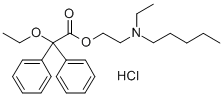 Acetic acid, 2,2-diphenyl-2-ethoxy-, (2-(N-ethyl-N-pentylamino)ethyl) ester, hydrochloride CAS#: 2913-08-8