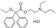Acetic acid, 2,2-diphenyl-2-ethoxy-, (2-(N-ethyl-N-propylamino)ethyl) ester, hydrochloride CAS#: 2912-83-6