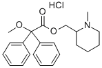 Acetic acid, 2,2-diphenyl-2-methoxy-, (1-methyl-2-piperidyl)methyl est er, hydrochloride CAS#: 2909-92-4