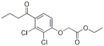 Acetic acid, [2,3-dichloro-4-(1-oxobutyl)phenoxy]-, ethyl ester CAS#: 2977-51-7