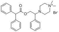 Acetic acid, diphenyl-, beta-(4-methyl-1-piperazinyl)phenethyl ester,  methobromide CAS#: 102585-51-3