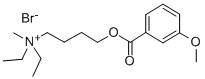 Ammonium, diethyl(4-hydroxybutyl)methyl-, bromide, m-anisate CAS#: 29278-78-2