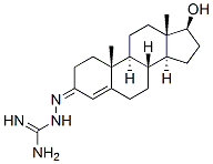 Androst-4-en-3-one, 17-hydroxy-, (aminoiminomethyl)hydrazone, (17beta) - CAS#: 18282-09-2