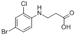 B-ALANINE, N-(4-BROMO-2-CHLOROPHENYL)- CAS#: 263896-22-6