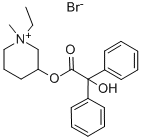BENZILIC ACID 1-ETHYLPIPERIDIN-3-YL ESTER METHOBROMIDE CAS#: 125-51-9