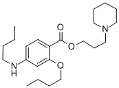 BENZOIC ACID, 2-BUTOXY-4-BUTYLAMINO-, 3-PIPERIDINOPROPYL ESTER CAS#: 100311-20-4