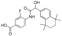 BENZOIC ACID, 3-FLUORO-4-[[(2R)-HYDROXY(5,6,7,8-TETRAHYDRO-5,5,8,8-TETRAMETHYL-2-NAPHTHALENYL)ACETYL]AMINO]- CAS#: 262433-54-5