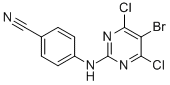 BENZONITRILE, 4-[(5-BROMO-4,6-DICHLORO-2-PYRIMIDINYL)AMINO]- CAS#: 269055-75-6