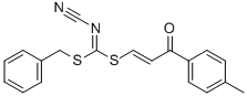 BENZYL [3-OXO-3-(4-METHYLPHENYL)PROP-1-ENYL]CYANOCARBONIMIDODITHIOATE CAS#: 275370-80-4