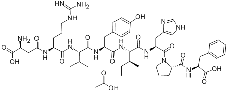 BETA-ASP-ARG-VAL-TYR-ILE-HIS-PRO-PHE ACETATE SALT CAS#: 100900-31-0