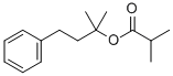 BETA PHENYL ETHYL DIMETHYL CARBINYL ISOBUTYRATE CAS#: 10031-71-7
