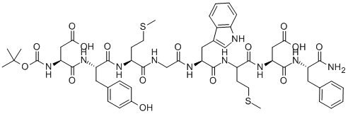 BOC-ASP-TYR-MET-GLY-TRP-MET-ASP-PHE-NH2 CAS#: 25687-34-7
