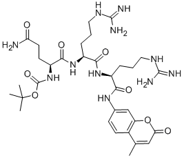 BOC-GLN-ARG-ARG-AMC ACETATE SALT CAS#: 109376-05-8