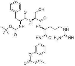 BOC-PHE-SER-ARG-AMC ACETATE SALT CAS#: 73554-90-2