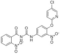 Benzamide, N-(((4-((5-chloro-2-pyridinyl)oxy)-3-nitrophenyl)amino)carb onyl)-2-nitro- CAS#: 103829-07-8