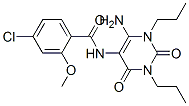 Benzamide, N-(6-amino-1,2,3,4-tetrahydro-2,4-dioxo-1,3-dipropyl-5-pyrimidinyl)-4-chloro-2-methoxy- CAS#: 102587-95-1