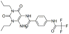 Benzamide,  N-(6-amino-1,2,3,4-tetrahydro-2,4-dioxo-1,3-dipropyl-5-pyrimidinyl)-4-[(trifluoroacetyl)amino]-  (9CI) CAS#: 102587-85-9