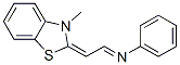 Benzenamine, N-[(3-methyl-2(3H)-benzothiazolylidene)ethylidene]- (9CI) CAS#: 1222-84-0