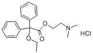 Benzeneacetic acid, .alpha.-ethoxy-.alpha.-phenyl-, 2- (dimethylamino) ethyl ester, hydrochloride CAS#: 2424-75-1
