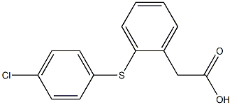 Benzeneacetic acid, 2-[(4-chlorophenyl)thio]- CAS#: 13459-62-6