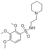 Benzenesulfonamide, N-(2-(1-piperidinyl)ethyl)-2,3,4-trimethoxy- CAS#: 103595-47-7