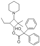 Benzilic acid, 2,2-dimethyl-4-ethyl-3-piperidinocyclobutyl ester CAS#: 101030-76-6