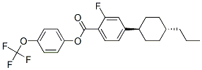 Benzoic acid, 2-fluoro-4-(trans-4-propylcyclohexyl)-, 4-(trifluoromethoxy)phenyl ester CAS#: 288579-86-2
